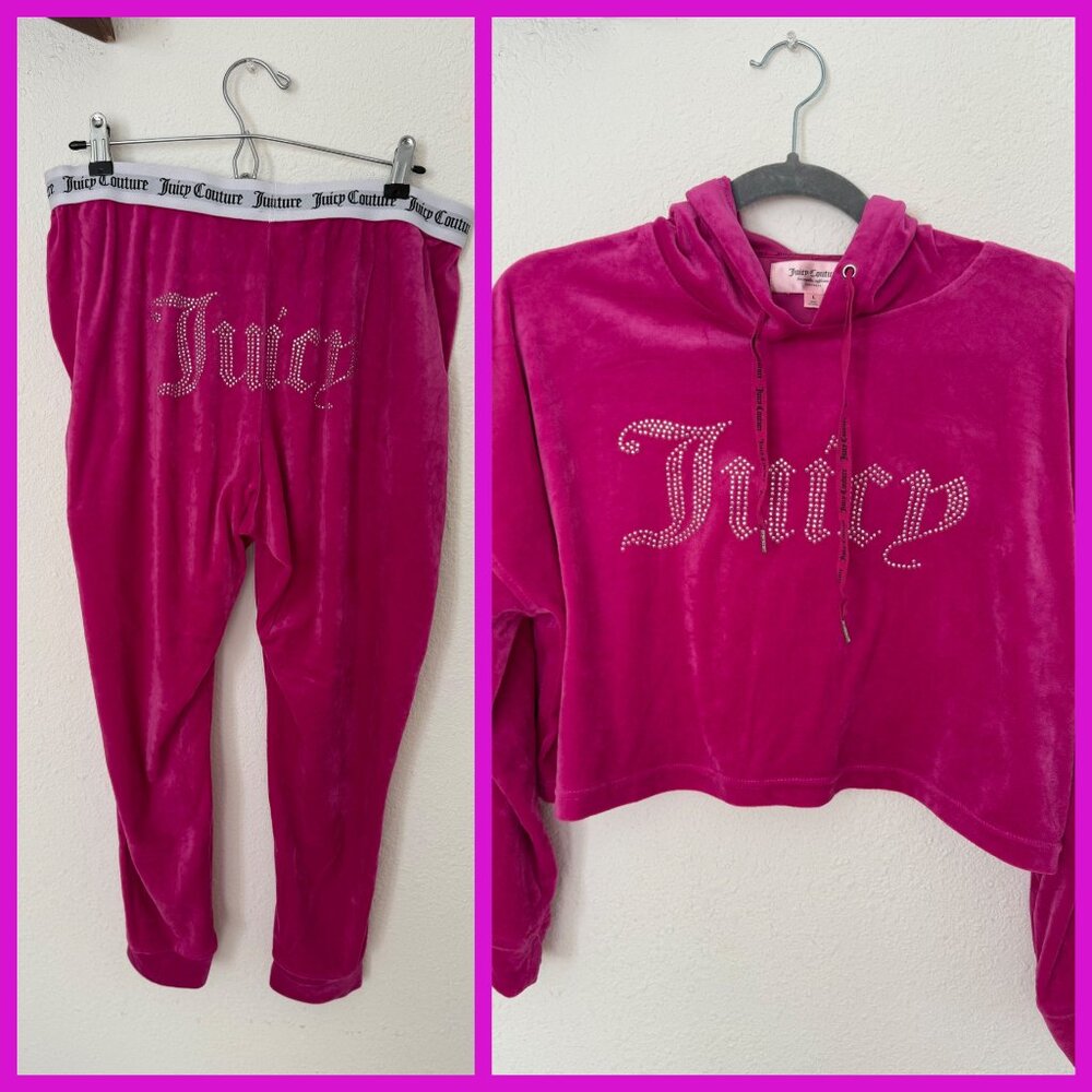 Vintage Juicy Couture Sleepwear Set in Technicolor Pink - Picture 1 of 16
